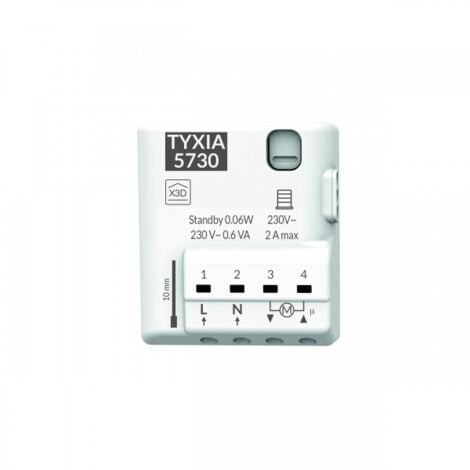 TYXIA 5730 récepteurX3D pour volet roulant jusqu'à 2A (+/- 80Nm) DELTA DORE - 6351402