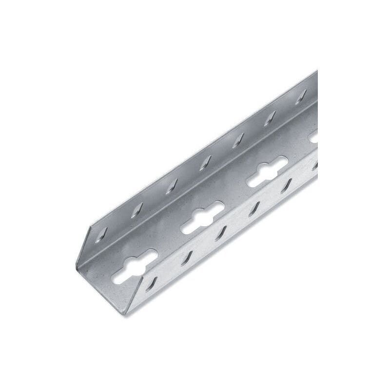 U Carré Acier Zingué, L.1 m x L.3.55 Cm x H.3.55 Cm