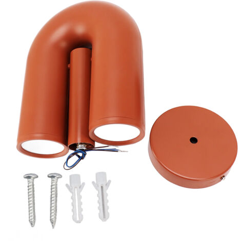 U-förmige Wandleuchte, moderne skandinavische Dekorationslampe für Flur/Hotel, 85–265 V, aus Eisen und ABS, 157 mm x 250 mm