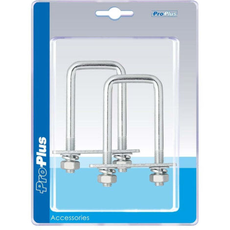 U halter 40mm eckig - set a 2 stuck im blister