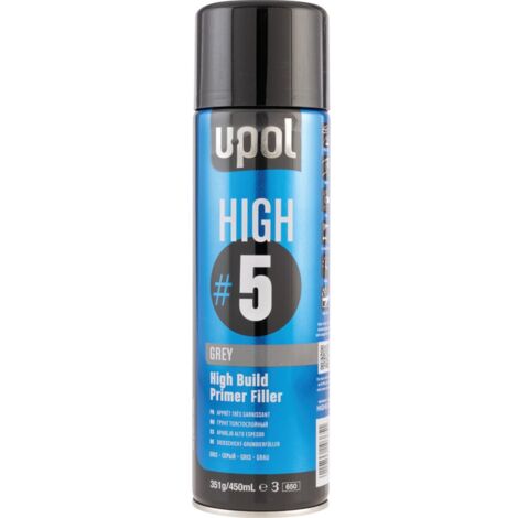 U-POL HIGHG/AL NO.5 High Build Grey Primer 450ML