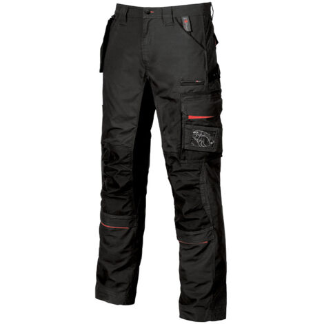 U-POWER Arbeitshose Race schwarz carbon 62