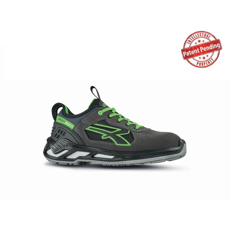 U-power - Chaussures de sécurité basses negan esd S1P src - Gris/Vert 45