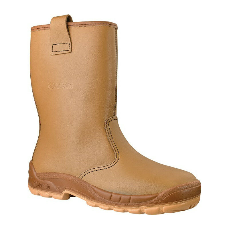 

U.power - Botas de invierno sin cordones Jalartic SAS talla 42 beige AP-23 cuero S3 SRC EN20345