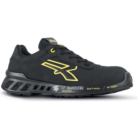 U-Power Burt S3 SRC CI ESD flache Sicherheitsschuhe - 43 EU - Schwarze