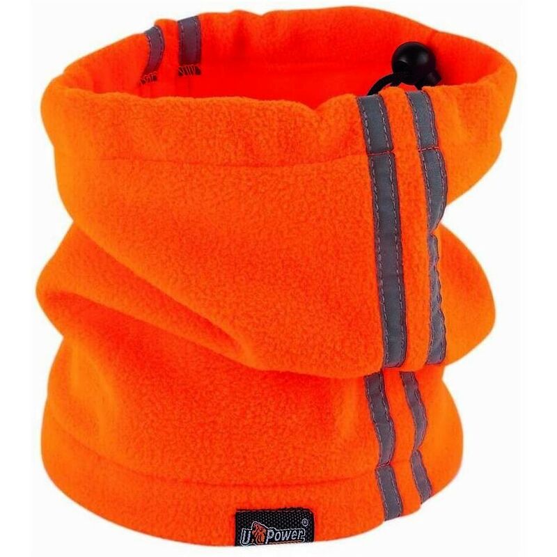 ac172of-all - foulard modéle scaldacollo orange fluo gamme plus taille all - u-power