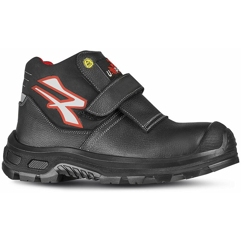 U-power - Chaussures de sécurité hautes dubai uk esd S3 ci src - Noir/Rouge 42