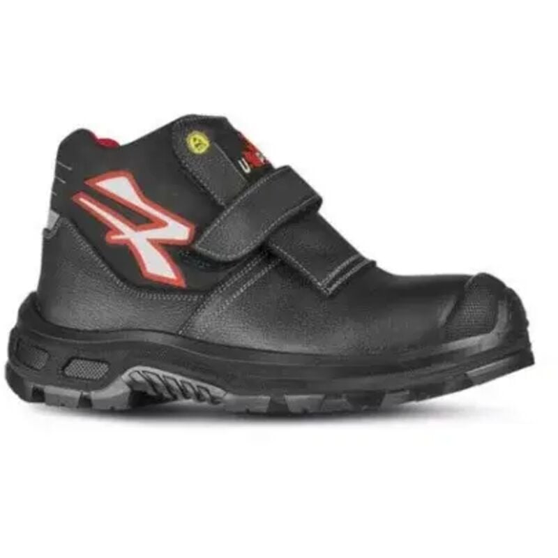 U-power - Chaussures de sécurité hautes dubai uk esd S3 ci src - Noir/Rouge 45