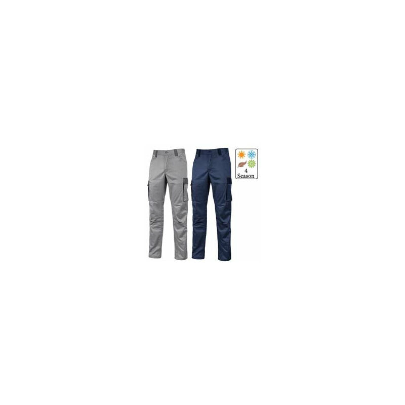 U-power - Pantalone Cargo Crazy In Tc Stretch Slim Fit - tg.L - westlake blue