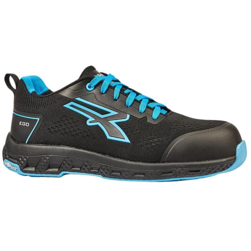 Chaussures de travail basses U-power Deon esd S1PS hi hro fo sr - 48 (eu) - Schwarz / Hellblau