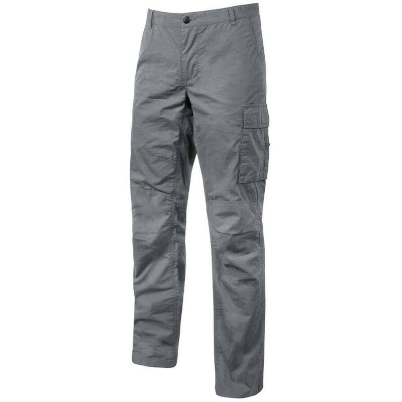 

EY123GI-M - Pantalón en algodón elástico ajuste Slim-Fit gama ENJOY modelo OCEAN Grey Iron Talla M - U-power