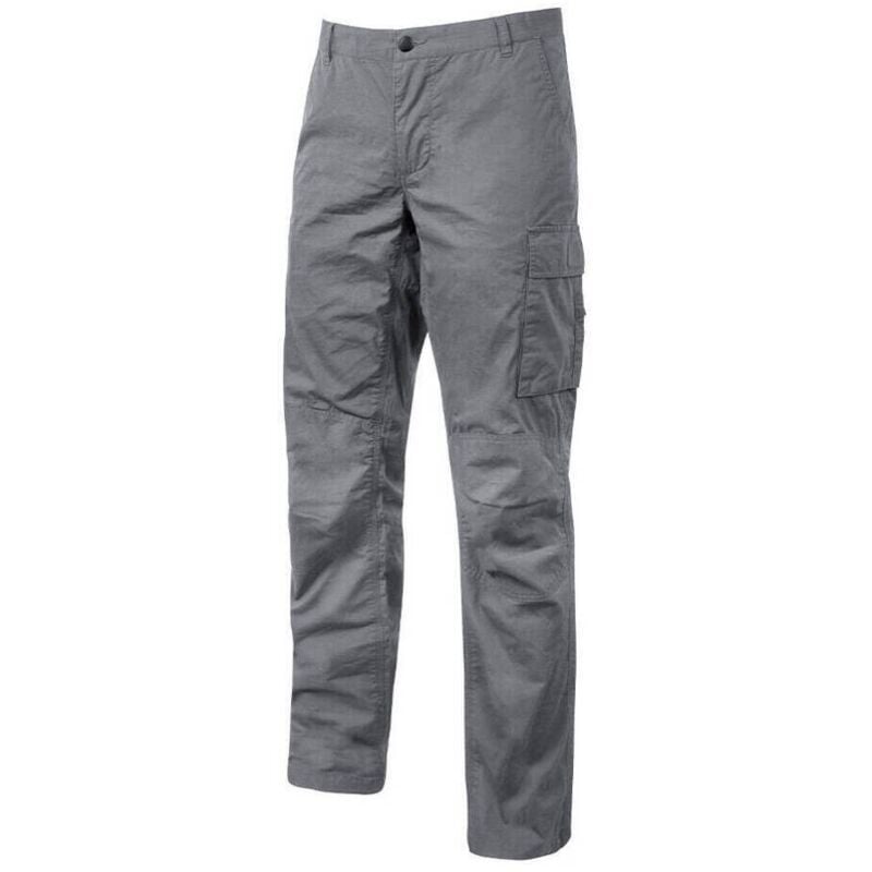 

U-POWER EY128GI-L - Pantalón en algodón elástico ajuste Slim-Fit gama ENJOY modelo BALTIC Grey Iron Talla L