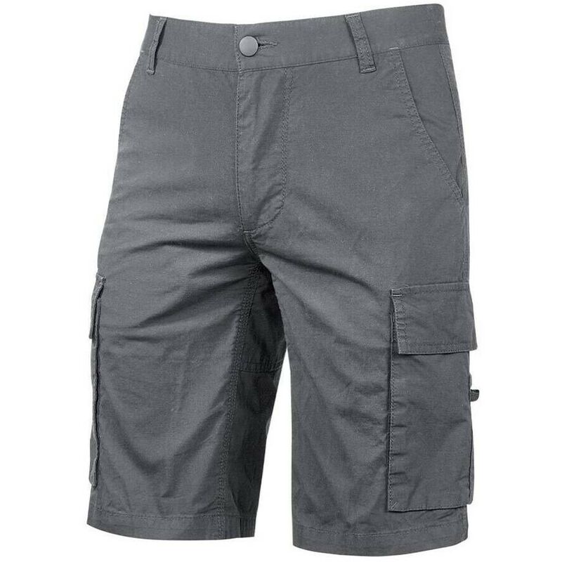 

U-POWER EY132GI-M - Pantalón corto multibolsillos en algodón elástico gama ENJOY modelo SUMMER Grey Iron Talla M