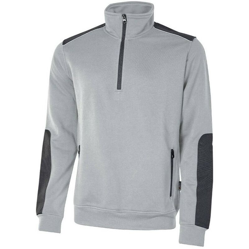 

U-POWER EY142GS-L - Sudadera sin forro con media cremallera gama ENJOY modelo CUSHY Grey Silver Talla L