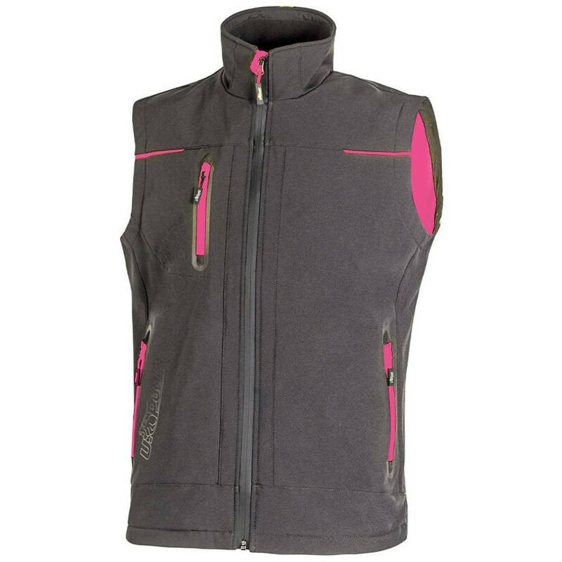 

U-POWER FU188GF-L - Chaleco SOFT SHELL gama FUTURE modelo UNIVERSE Grey Fucsia Talla L