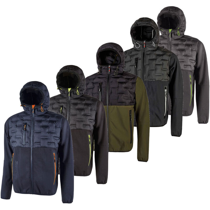 U-power - Veste De Travail Respirante Et Coupe-Vent Spock, Gris 3 xl