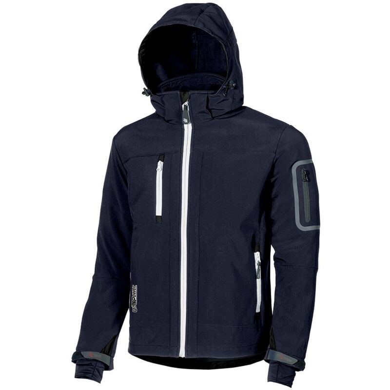 U-power - Giacca Da Lavoro Softshell u Power Metropolis Blue Blue 3XL