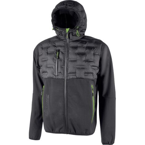 U-POWER GIACCONE SPOCK GRIGIO-VERDE TAGLIA XL