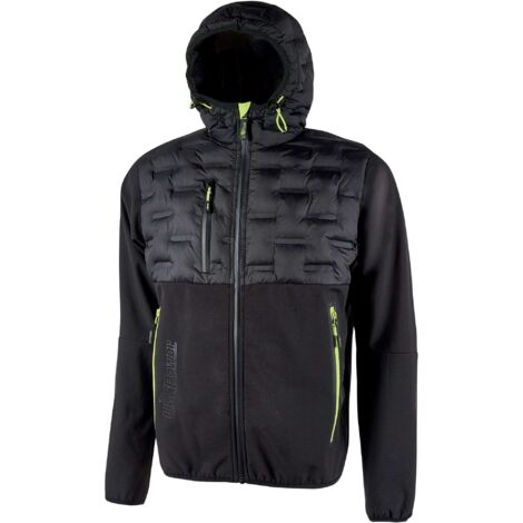 U-Power Giaccone Spock Nero-Giallo Taglia M