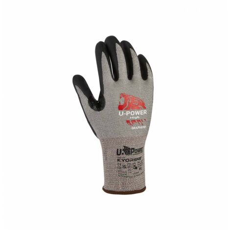 U-Power Guanti High Grigio Nero Taglia 8 - 12 Pa