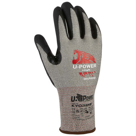 U-POWER GUANTI HIGH GRIGIO NERO TAGLIA  8- 12,0 paia