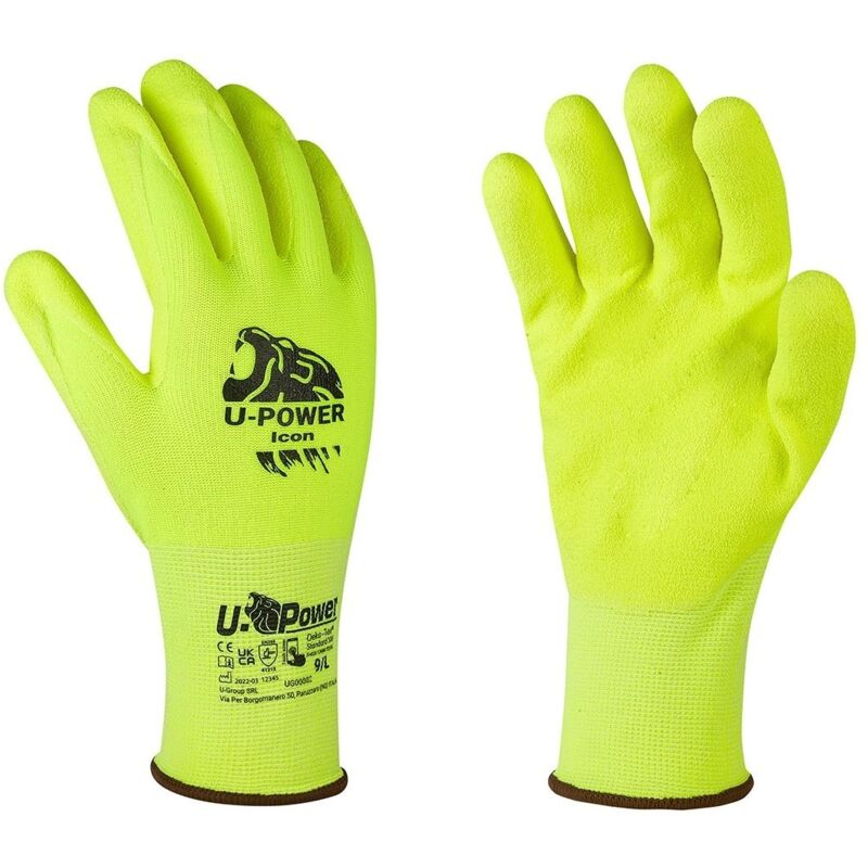 Image of Guanti da Lavoro UPower Icon Giallo Fluo, misura: 11 Giallo Fluo