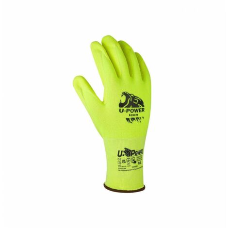 U-Power Guanti Icon Giallo Fluo Taglia 8 - 12 Pa