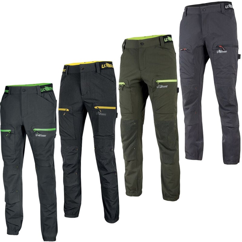 U-power - Pantalon de travail élastique Harmony - xxxxl - Vert