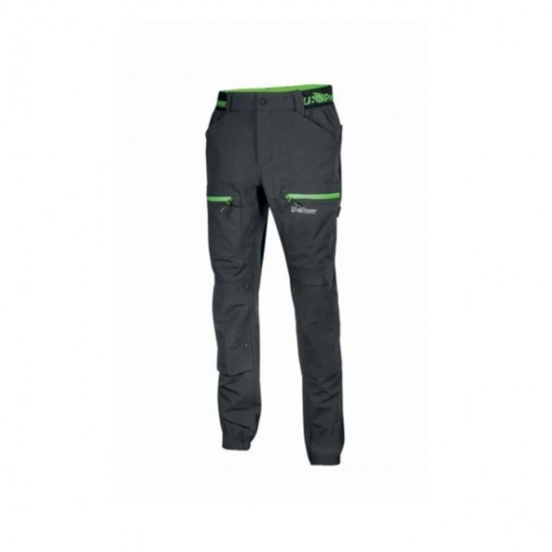 U-power - Pantalon de travail élastique Harmony - m - Grau / Grün