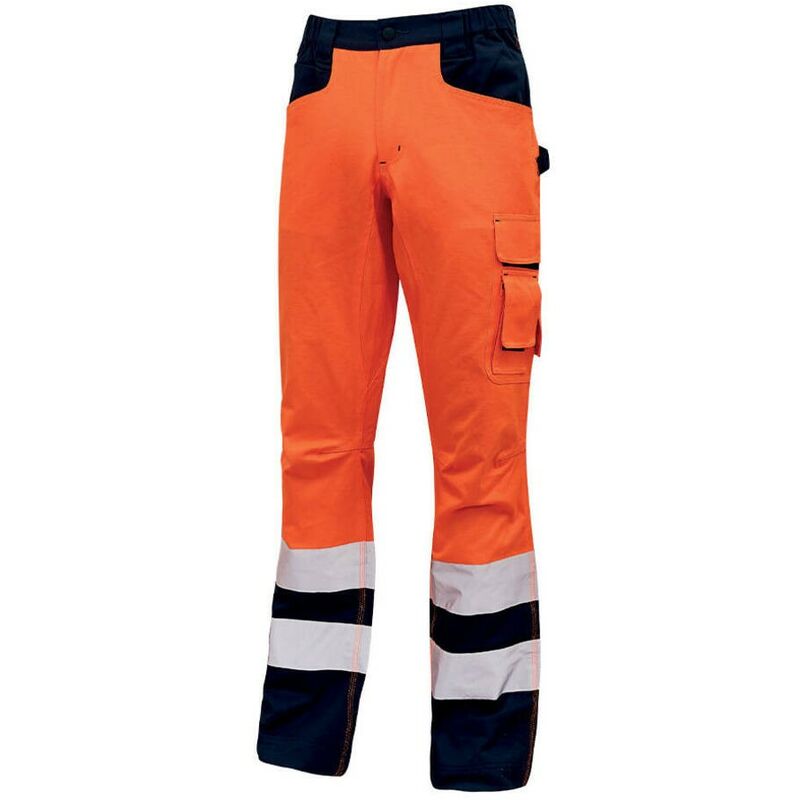 

U-POWER HL157OF-L - Pantalón alta visibilidad forro interior en franela suave gama HI-LIGHT modelo RADIANT Orange Fluo Talla L