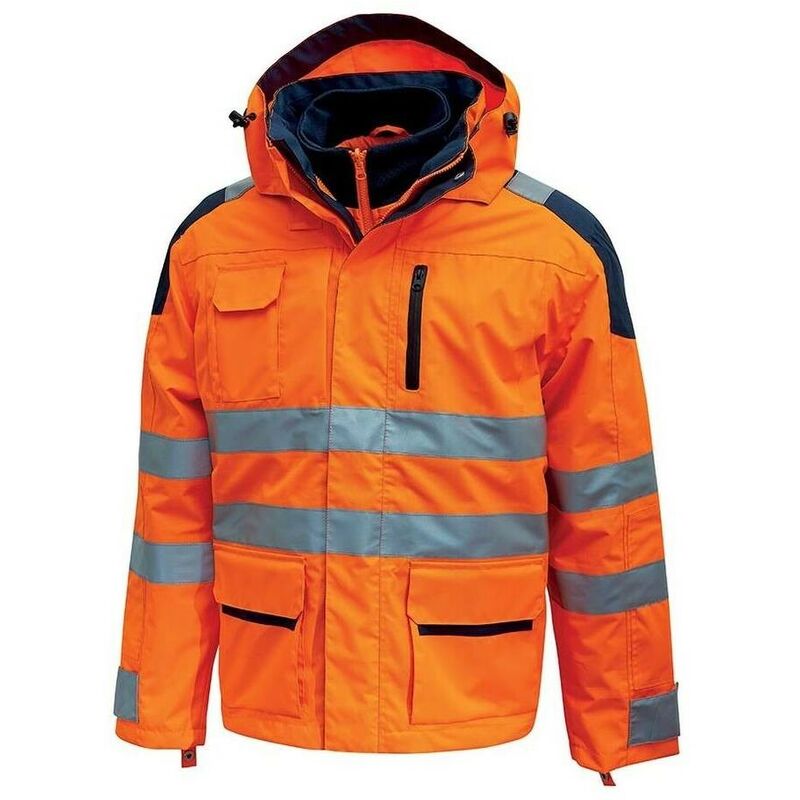 

U-POWER HL162OF-XL - Parka alta visibilidad gama HI-LIGHT modelo BACKER Orange Fluo Talla XL