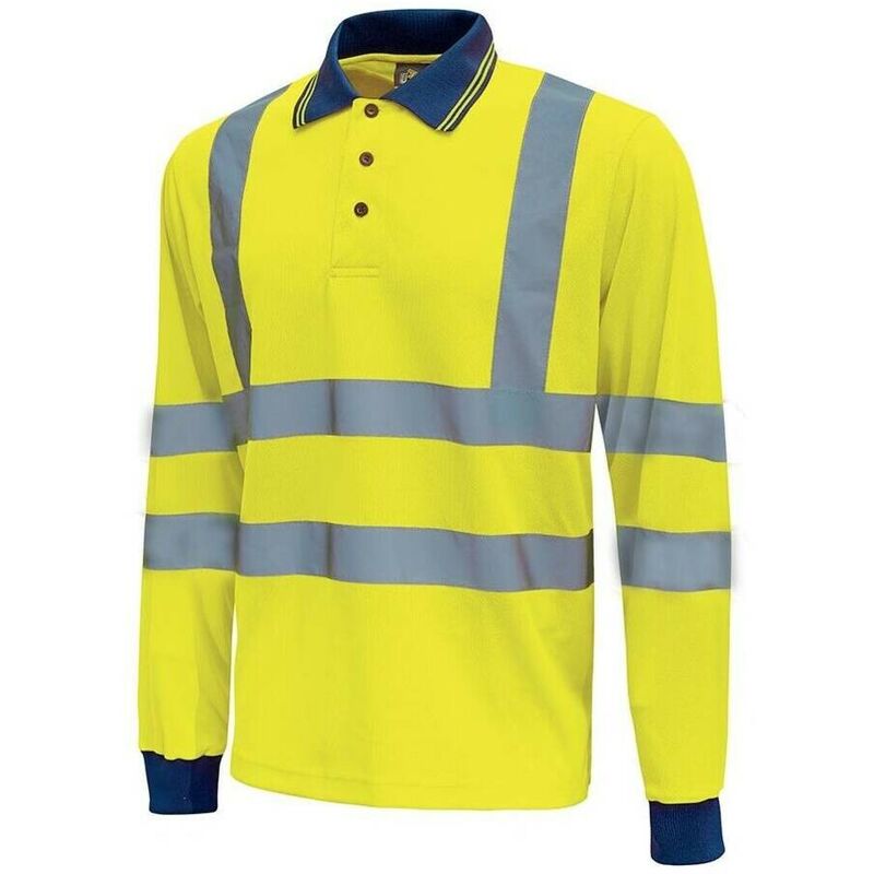 

U-POWER HL167YF-S - Polo manga larga alta visibilidad gama HI-LIGHT modelo HAZE Yellow Fluo Talla S