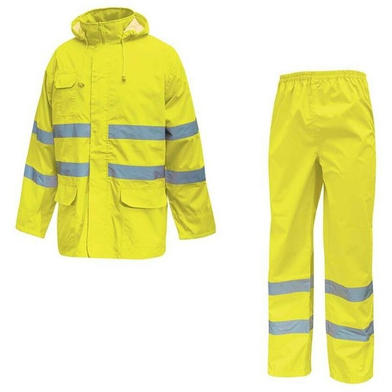 

U-POWER HL168YF-M - Traje de lluvia alta visibilidad gama HI-LIGHT modelo COVER Yellow Fluo Talla M