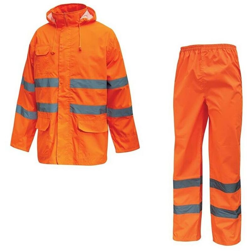 

U-POWER HL168OF-M - Traje de lluvia alta visibilidad gama HI-LIGHT modelo COVER Orange Fluo Talla M