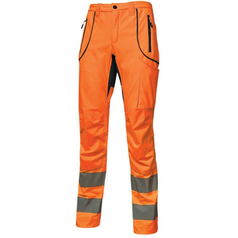 

U-POWER HL186OF-48 - Pantalón alta visibilidad SOFT SHELL gama HI-LIGHT modelo REN Orange Fluo Talla 48