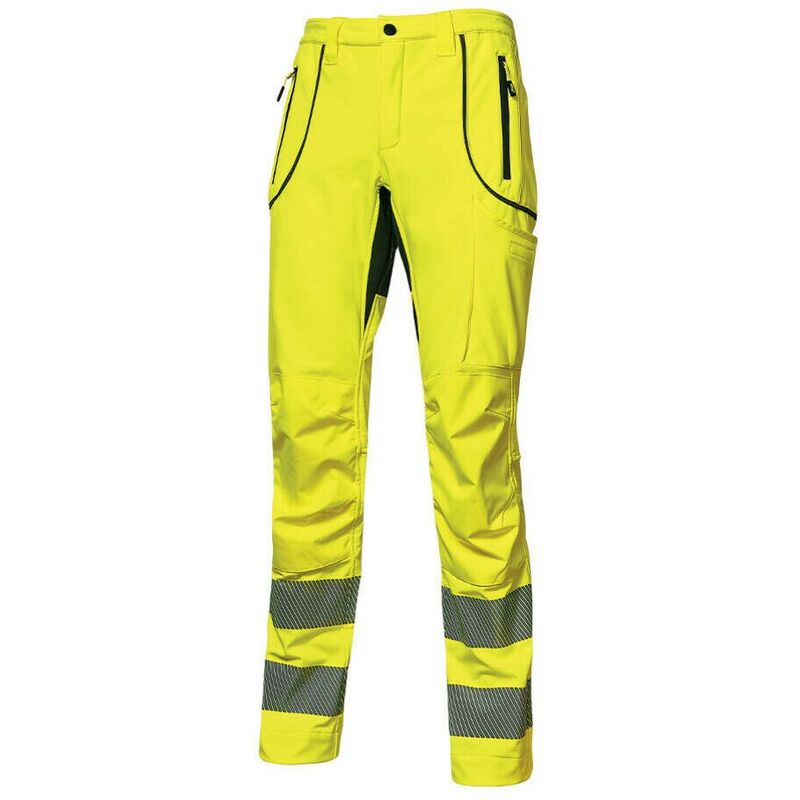 

U-POWER HL186YF-44 - Pantalón alta visibilidad SOFT SHELL gama HI-LIGHT modelo REN Yellow Fluo Talla 44