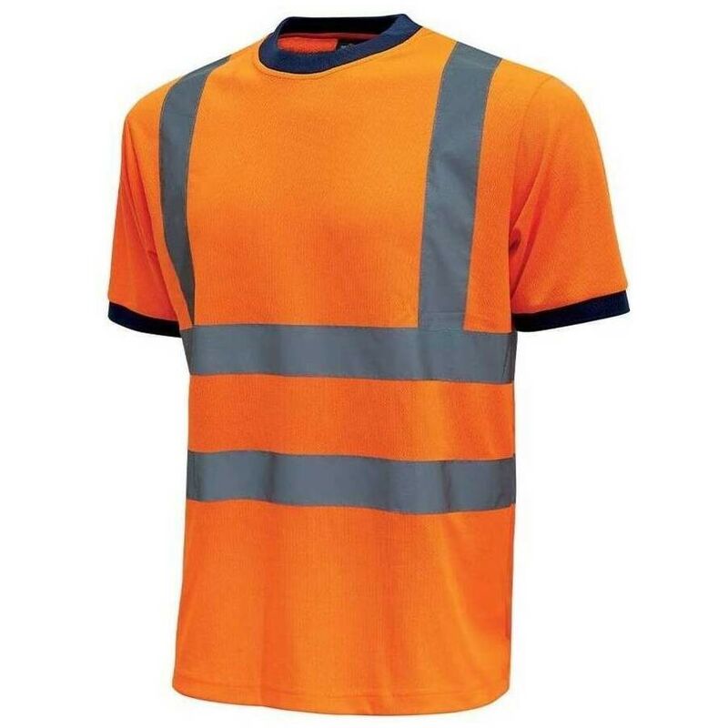 

U-POWER HL197OF-M - Camiseta manga corta alta visibilidad gama HI-LIGHT modelo GLITTER Orange Fluo Talla M