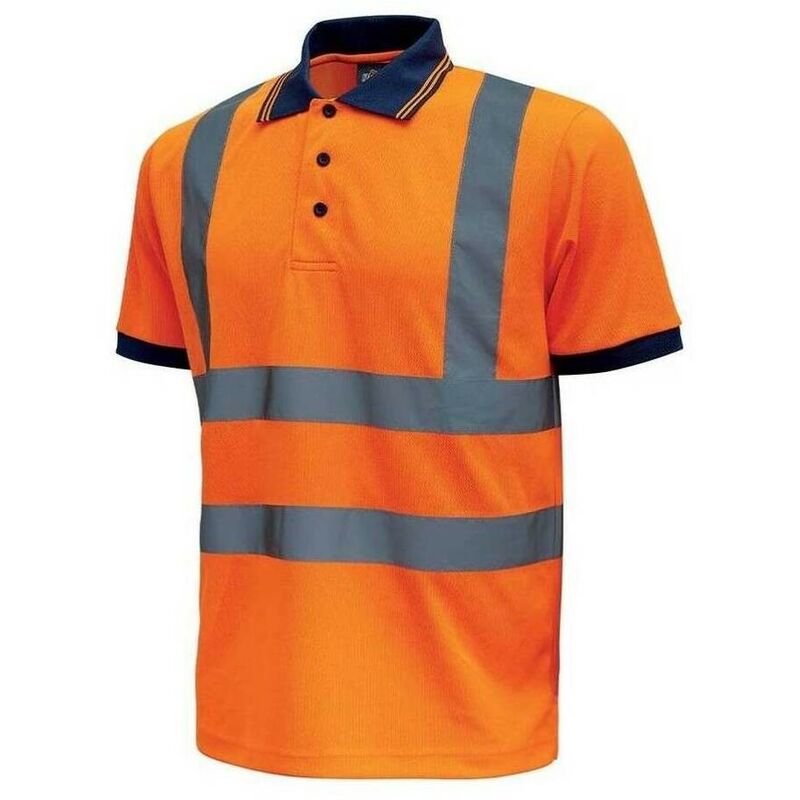 

U-POWER HL198OF-M - Polo manga corta alta visibilidad gama HI-LIGHT modelo NEON Orange Fluo Talla M