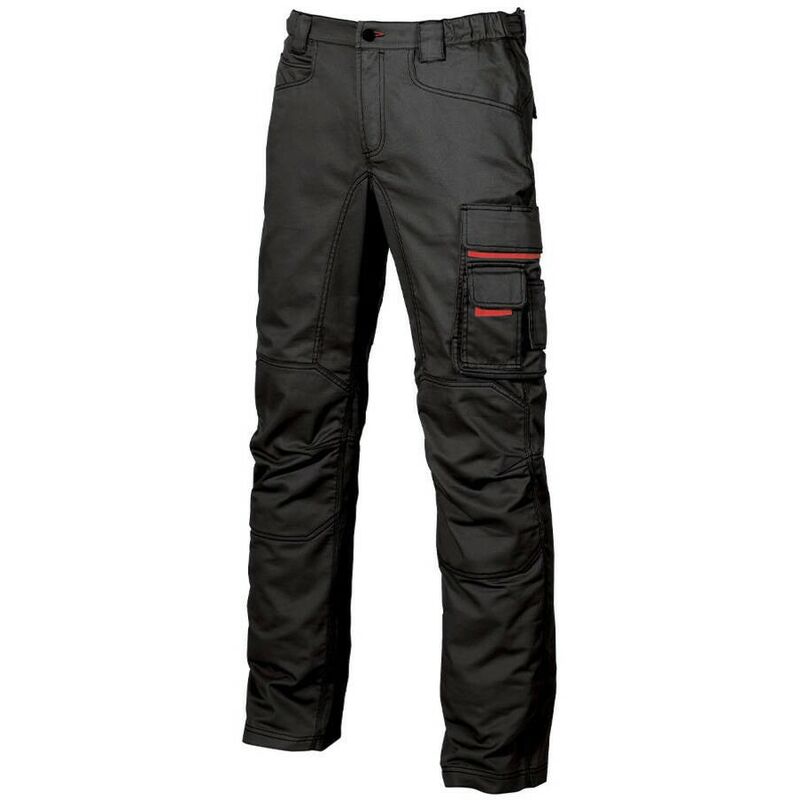 

U-power - HY015BC-58 - Pantalón multibolsillos en algodón elástico gama HAPPY modelo SMILE Black Carbon Talla 58