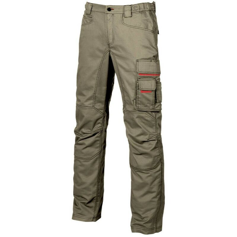 

U-POWER HY015DS-52 - Pantalón multibolsillos en algodón elástico gama HAPPY modelo SMILE Desert Sand Talla 52