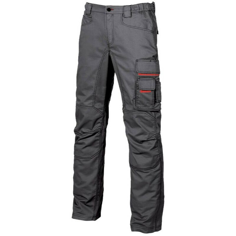 

U-POWER HY015GM-46 - Pantalón multibolsillos en algodón elástico gama HAPPY modelo SMILE Grey Meteorite Talla 46