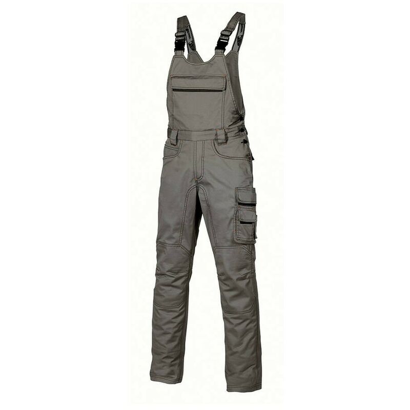 

U-POWER HY020SG-56 - Pantalón con peto y tirantes ajustables gama HAPPY modelo JOKE Stone Grey Talla 56