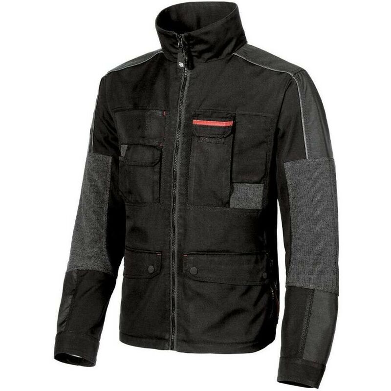 

U-POWER IM011BC-M - Chaqueta multibolsillos gama IMPACT modelo ENGINE Black Carbon Talla M