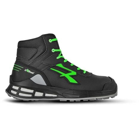 U-POWER Scarpe Antinfortunistiche UPower Kent S3 Red Premium Nero/Verde 43
