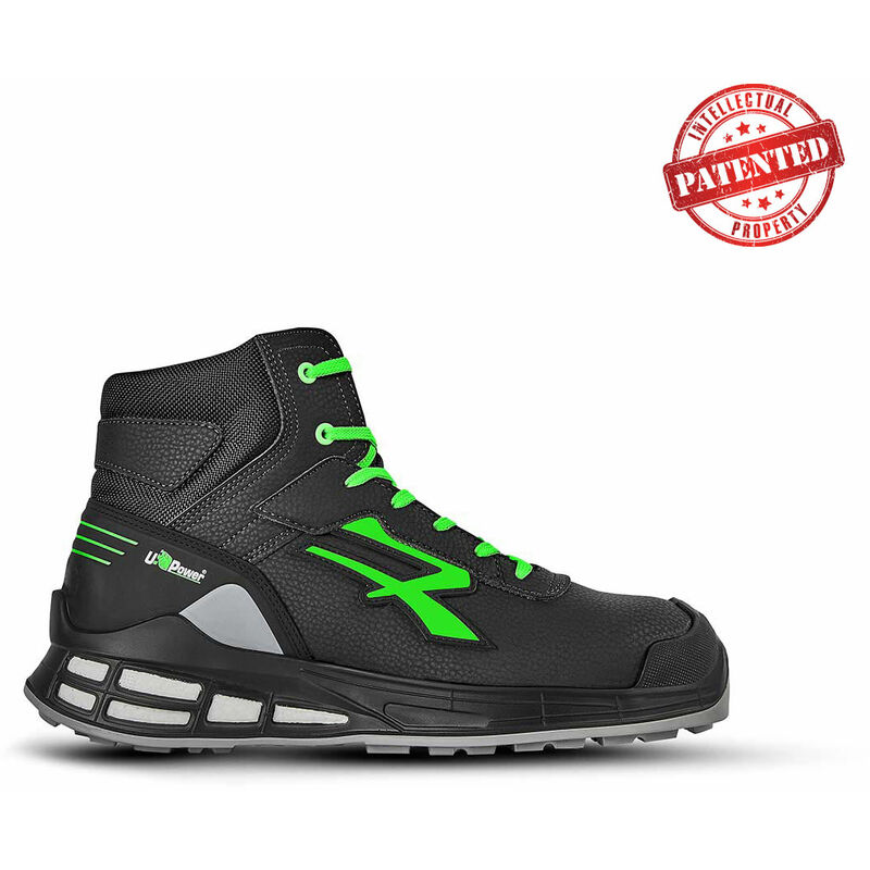 Chaussures de sécurité hautes kent S3 src ci esd - Noir/Vert 43