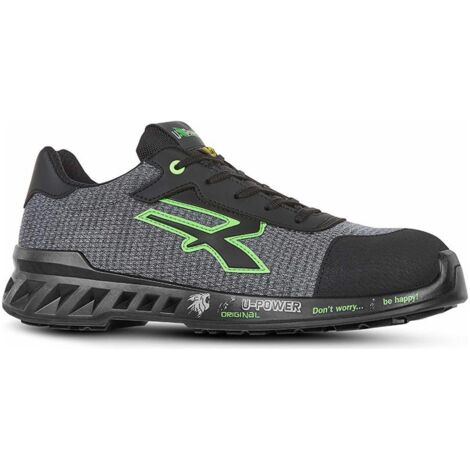 U-Power Mike S1P SRC ESD Sicherheitsschuhe - 45 EU - Negro /Verde