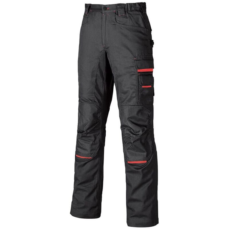 U-power - nimble, pantaloni da lavoro da uomo, pantaloni cargo con elastico in vita, con tasche per ginocchiere, multitasche, tessuto confortevole,