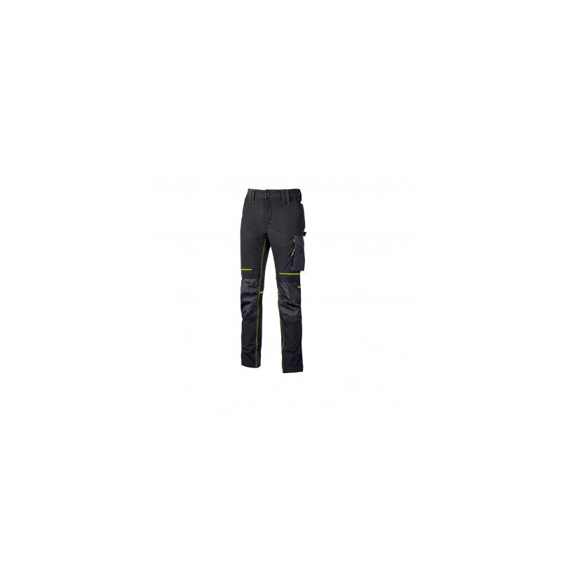 U-power - Pantalon de travail atom Asphalt Gris/Vert - PE145RL taille l