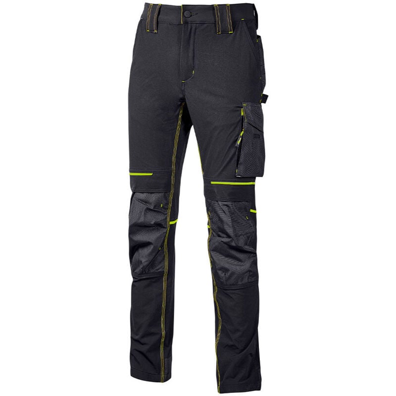 U-power - Pantalon de travail atom Asphalt Gris/Vert - PE145RL taille xl