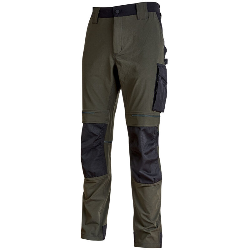 U-Power - Pantalon de travail Slim Fit vert foncé ATOM Taille:L